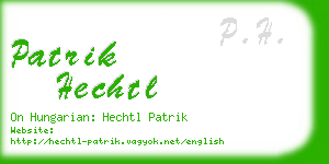 patrik hechtl business card